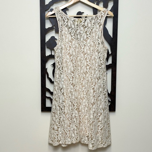 Free People Miles of Lace Sleeveless Skater Dress Medium - Picture 2 of 7